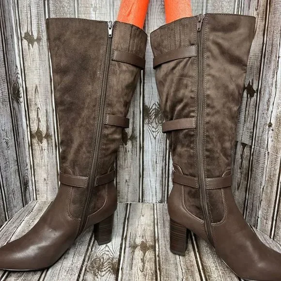 Bella Vita Heeled Boots Brown Size 6 Extra Wide - Picture 4 of 9